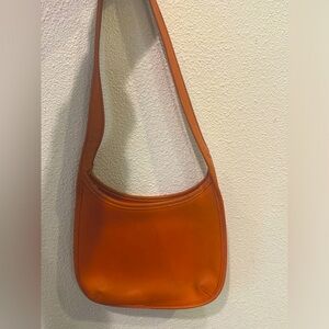 Vintage Tangerine Orange Coach Ergo Purse #9020